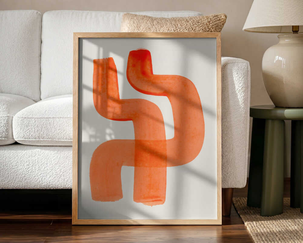 Bold Abstract Flow Art Print UK — Abstract Vibrant Wall Art — Living Room — Wall It All Prints