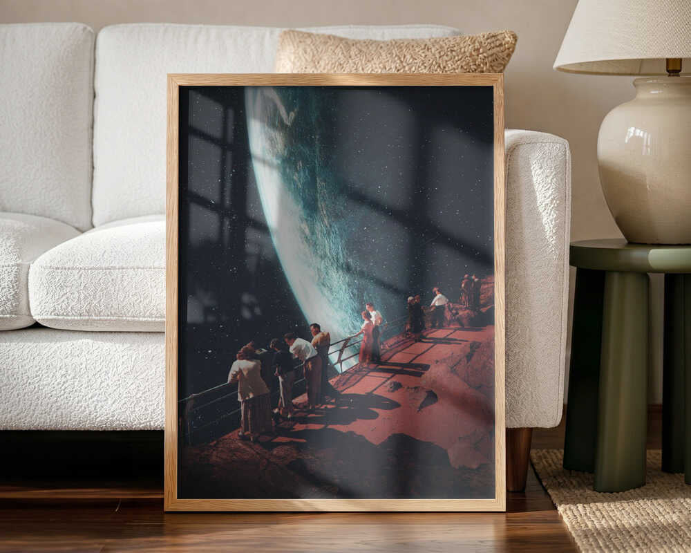 Missing the Ones We Left Behind Art Print UK — Landscape Warm Wall Art — Bathroom — Wall It All Prints