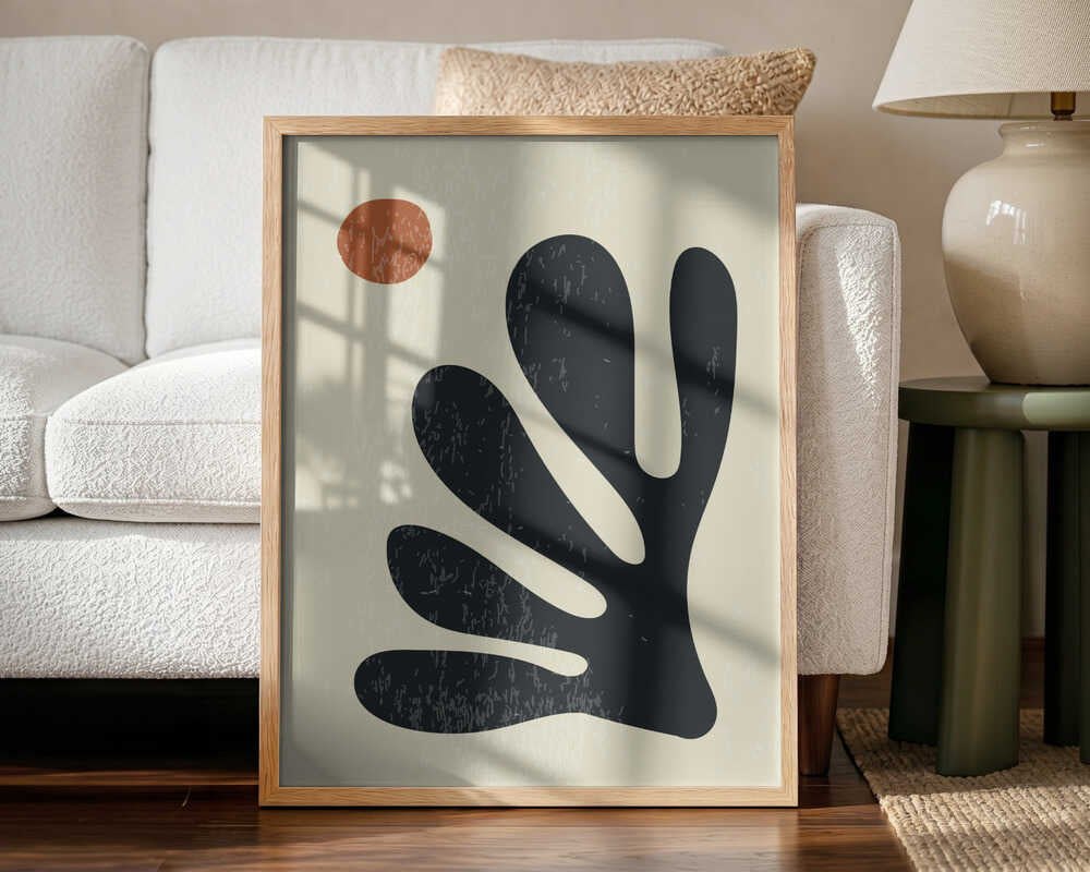 Mid Century Organic Abstract Art Print UK — Botanical Vibrant Wall Art — Living Room — Wall It All Prints