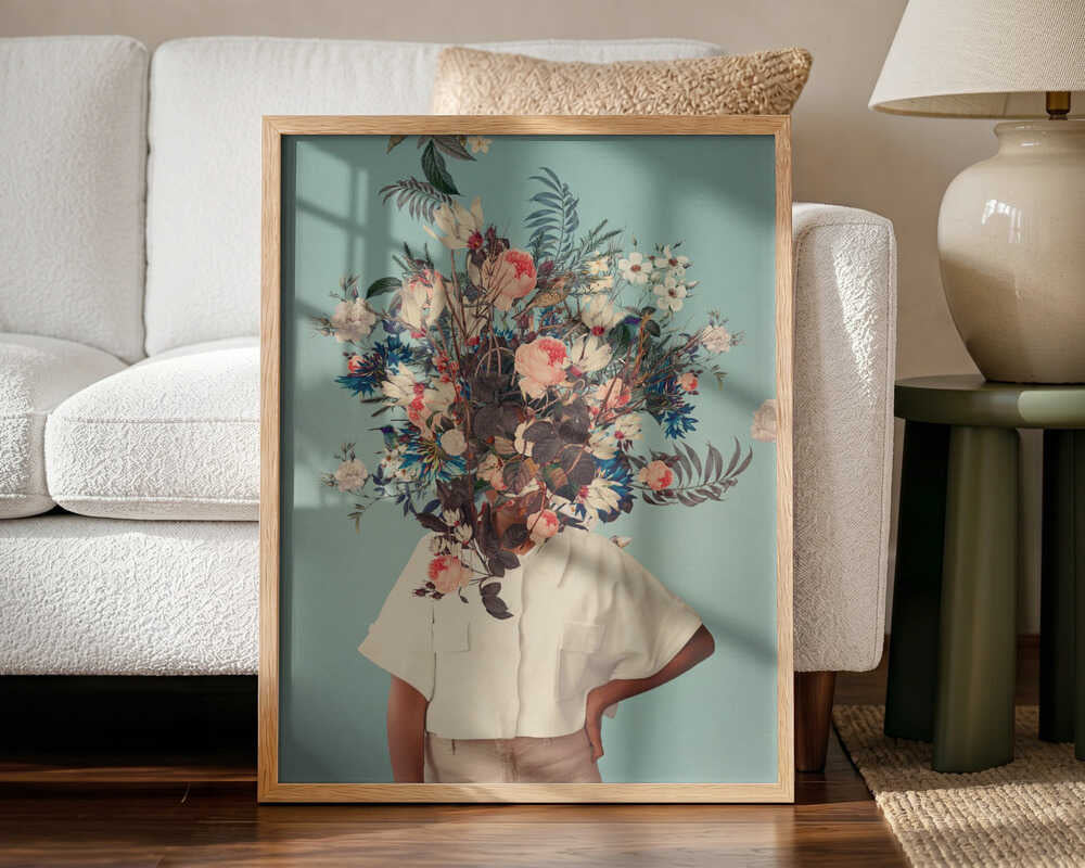 Thank God It's Spring Art Print UK — Botanical Fresh Wall Art — Living Room — Wall It All Prints