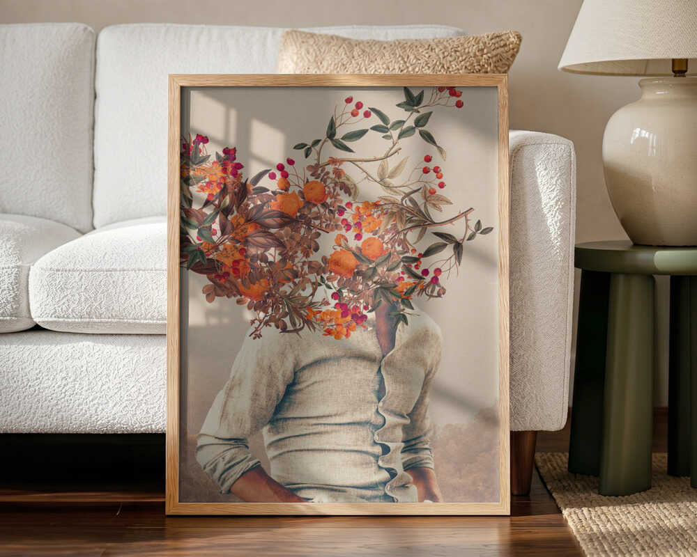 Roots Bright Art Print UK — Botanical Fresh Wall Art — Living Room — Wall It All Prints