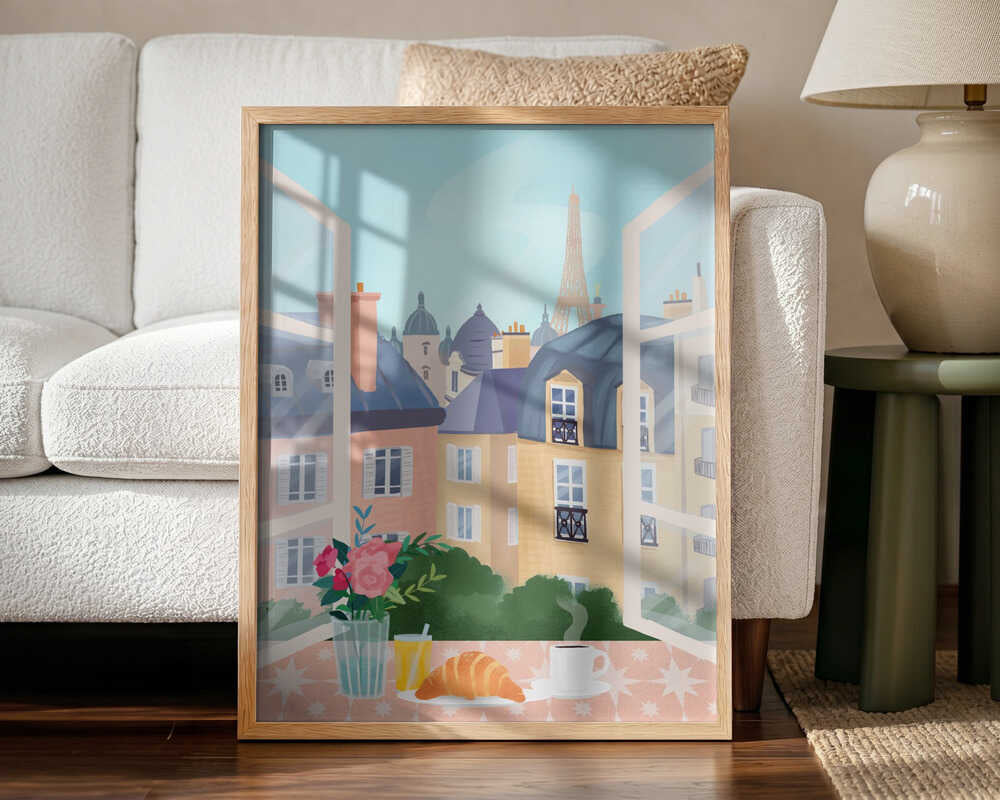 Paris Art Print UK — Botanical Vibrant Wall Art — Kitchen — Wall It All Prints