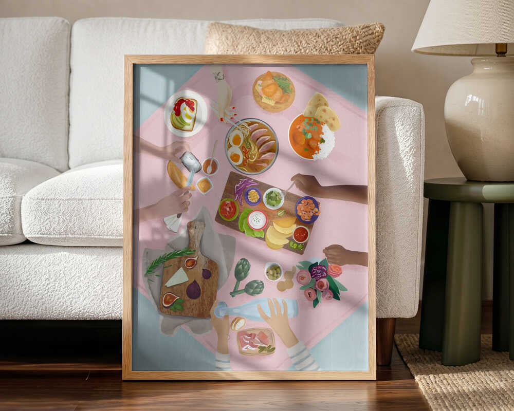 Brunch Art Print UK — Japanese Fresh Wall Art — Kitchen — Wall It All Prints