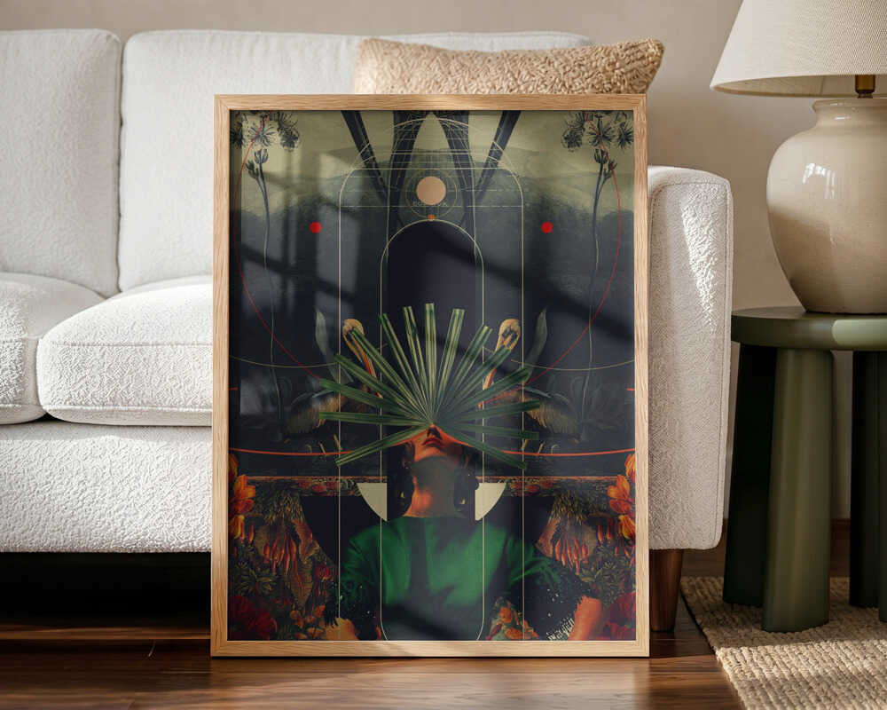 She Saw the Equator Art Print UK — Botanical Fresh Wall Art — Living Room — Wall It All Prints