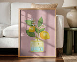 Lemon Bunch In Vase