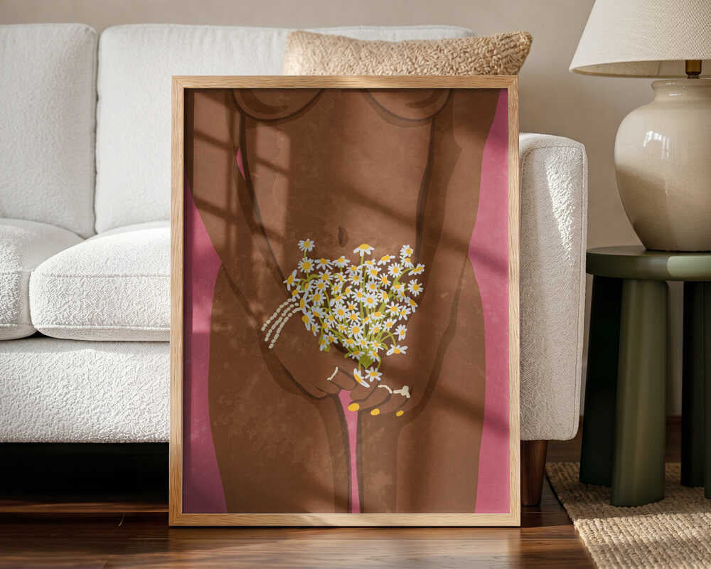 Untitled Art Print UK — Botanical Vibrant Wall Art — Living Room — Wall It All Prints