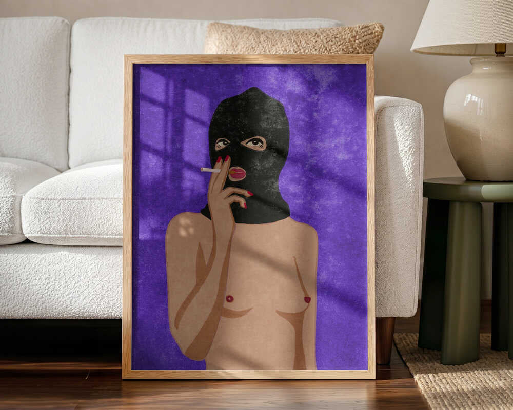 Untitled Art Print UK — Portrait Vibrant Wall Art — Living Room — Wall It All Prints