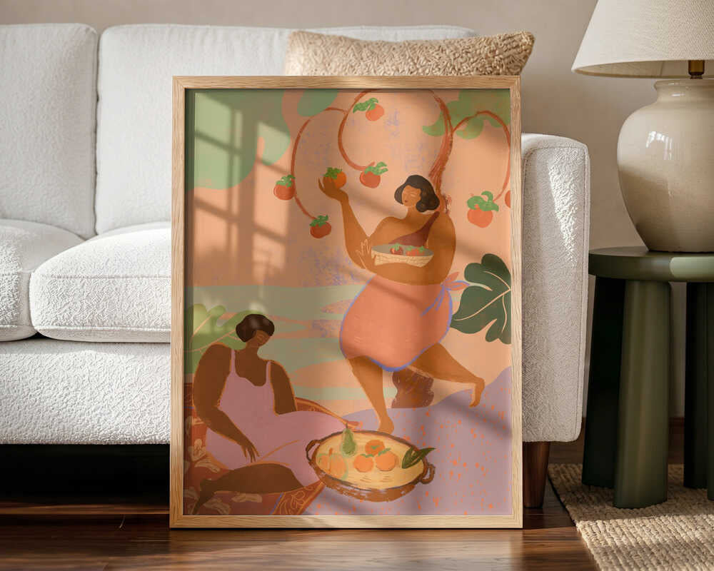 Autumn Art Print UK — Botanical Vibrant Wall Art — Kitchen — Wall It All Prints