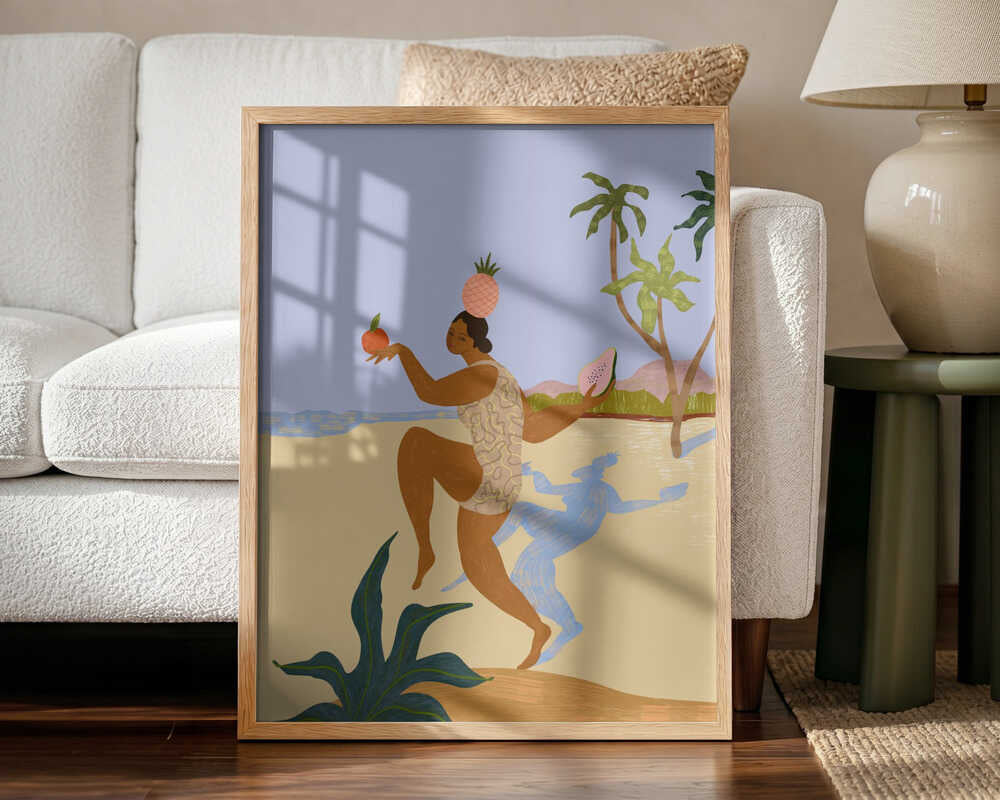 Balancing Act Art Print UK — Dark Moody Vibrant Wall Art — Kitchen — Wall It All Prints
