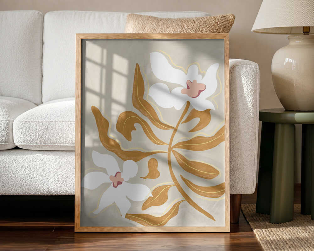 Flowerflowerflower Art Print UK — Botanical Vibrant Wall Art — Living Room — Wall It All Prints