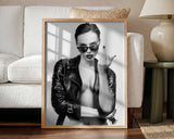 Edgy Punk Woman Art Print UK — Portrait Vibrant Wall Art — Living Room — Wall It All Prints