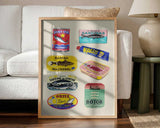 Vintage Seafood Cans