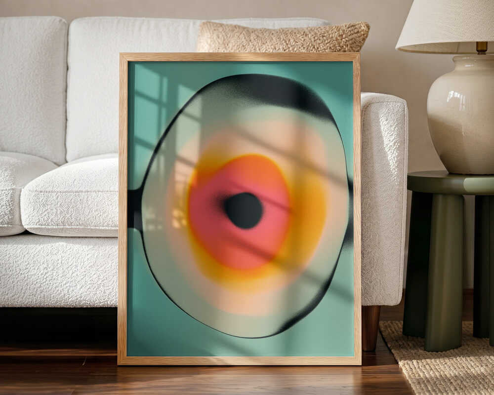 Vibrant Gradient Orb Art Print UK — Abstract Vibrant Wall Art — Office — Wall It All Prints