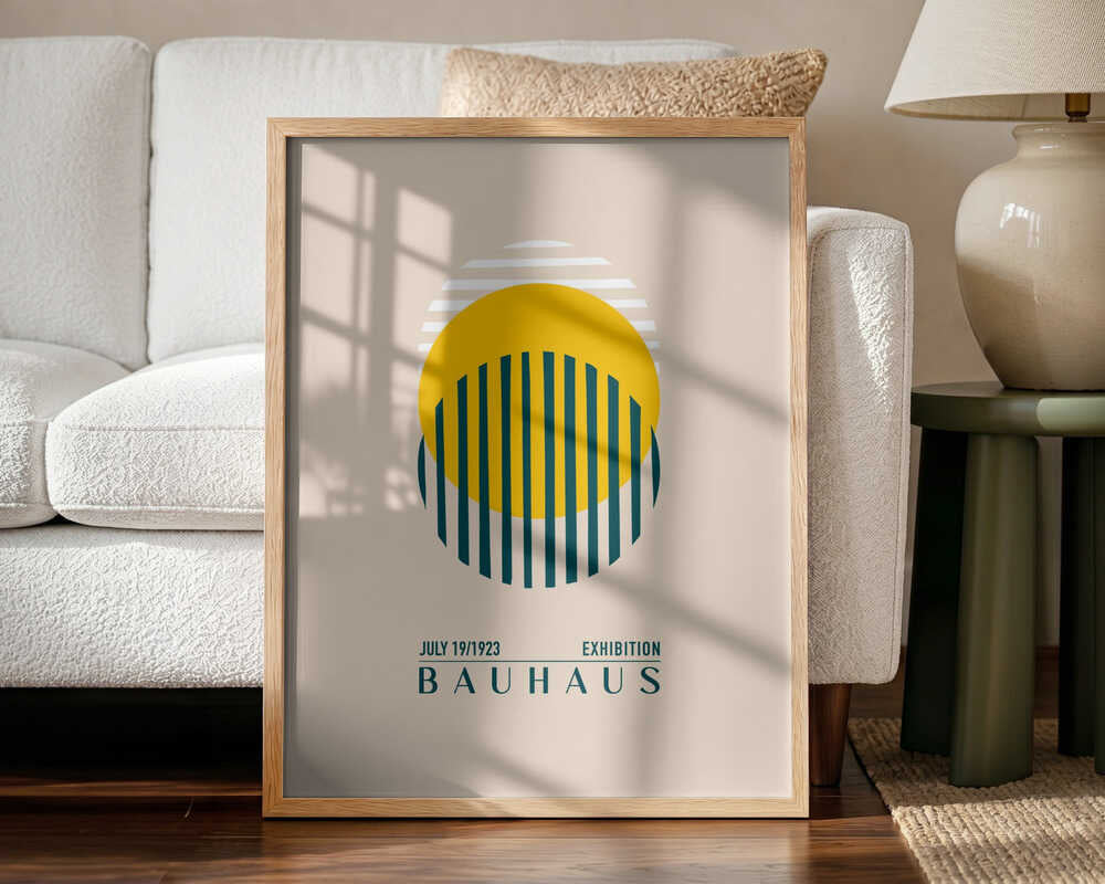 Sunrise Stripes Art Print UK — Abstract Vibrant Wall Art — Office — Wall It All Prints