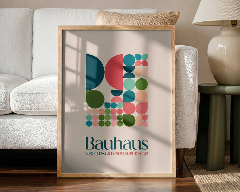 Geometric Harmony Art Print UK — Abstract Vibrant Wall Art — Office — Wall It All Prints