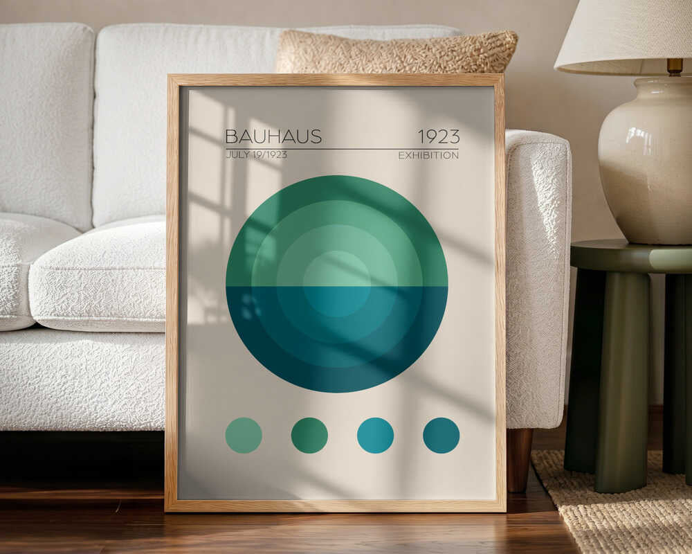 Geometric Harmony Art Print UK — Abstract Minimal Wall Art — Office — Wall It All Prints