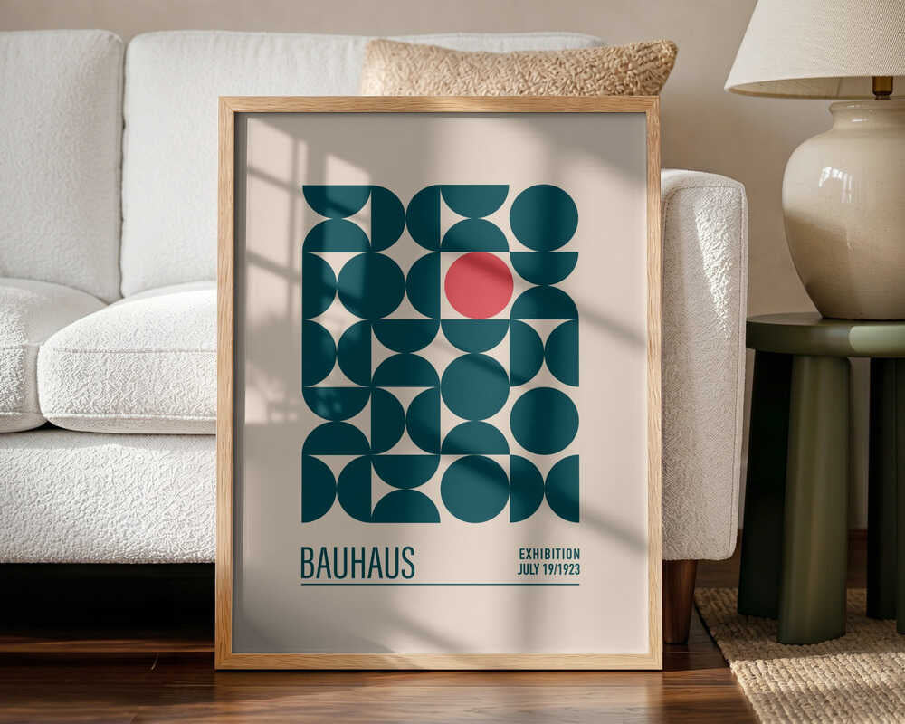 Geometric Harmony Art Print UK — Abstract Minimal Wall Art — Office — Wall It All Prints