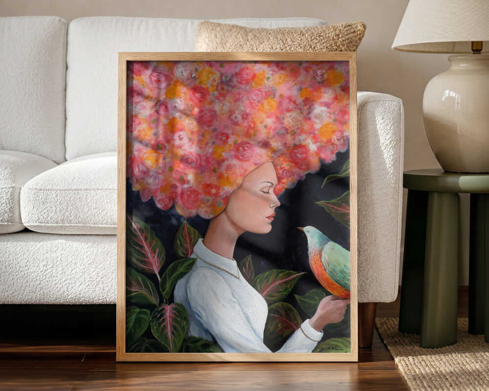 Floral Dreamer Art Print UK — Japanese Calm Wall Art — Bedroom — Wall It All Prints