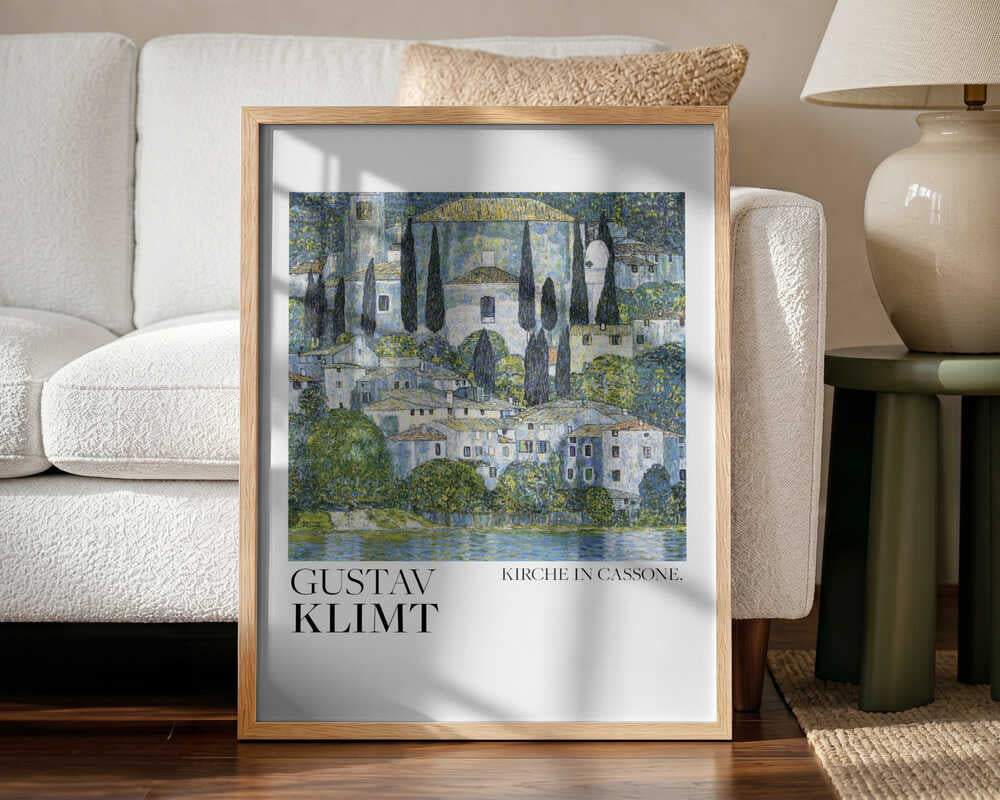 Kirche In Cassone (1913) Poster Art Print UK — Landscape Vibrant Wall Art — Living Room — Wall It All Prints