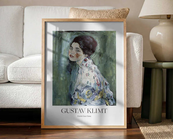 Porträt Einer Dame (1916–1917) Poster Gustav Klimt