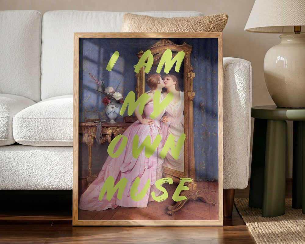 My Own Muse Reflection Art Print UK — Botanical Fresh Wall Art — Living Room — Wall It All Prints