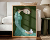 Serene Woman and Dove