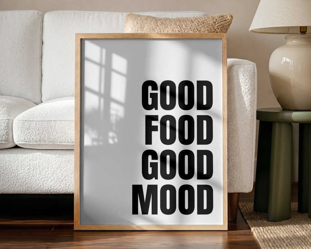 Joyful Bites Art Print UK — Abstract Vibrant Wall Art — Kitchen — Wall It All Prints