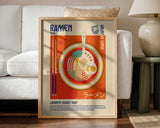 Classic Japanese Ramen Art Print UK — Japanese Vibrant Wall Art — Kitchen — Wall It All Prints