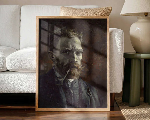 Vincent Van Gogh's Self Portrait With Pipe (1886) Vincent Van Gogh