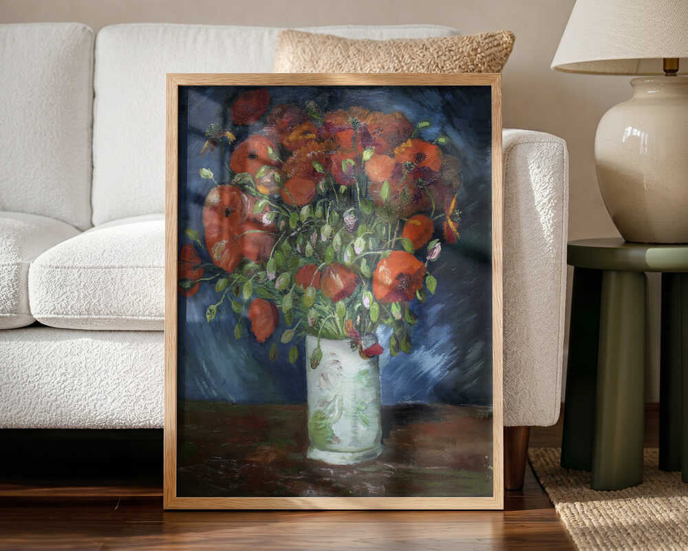 Vincent Van Gogh's Vase With Poppies (1886)