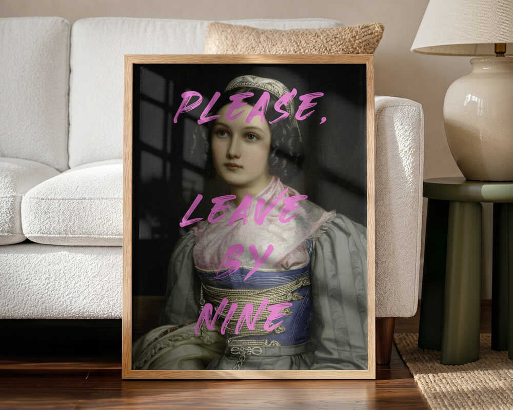 Please Leave By Nine Art Print UK — Abstract Vibrant Wall Art — Living Room — Wall It All Prints