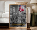 St Patrick's American Bus Art Print UK — Animal Dark Wall Art — Living Room — Wall It All Prints