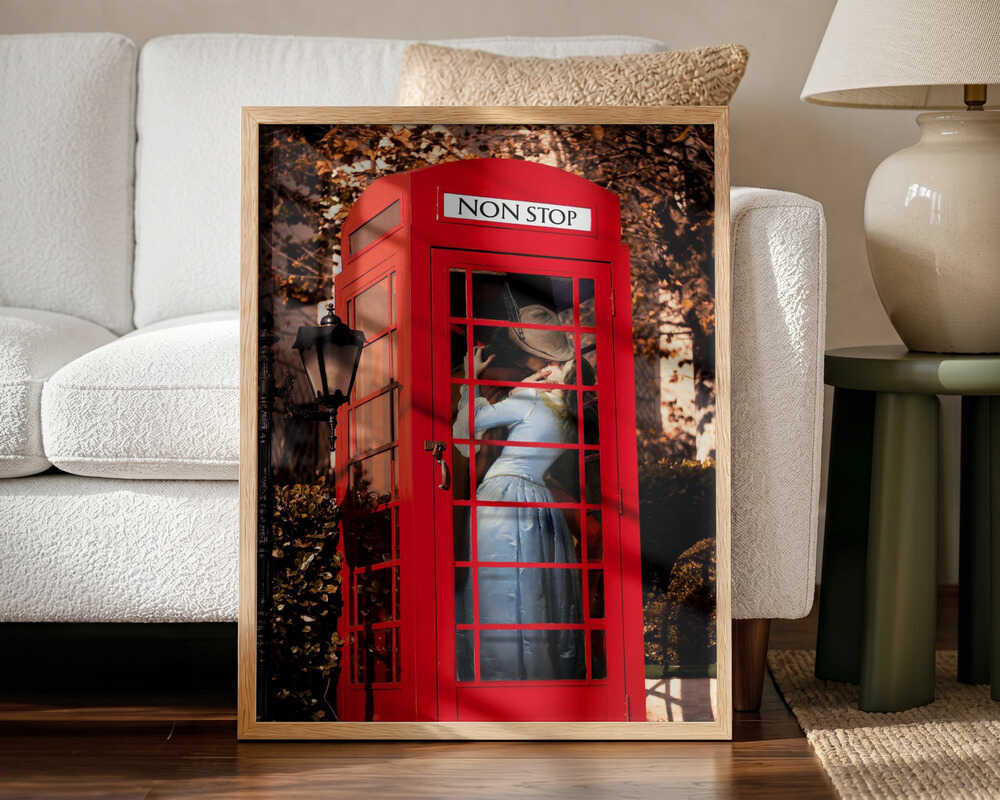 Shut Up and Kiss Me Art Print UK — Vintage Vibrant Wall Art — Living Room — Wall It All Prints