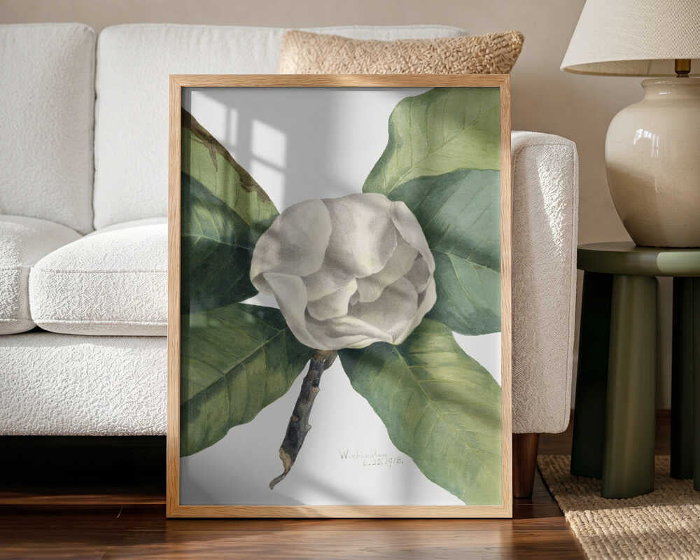 Southern Magnolia (1918) Art Print UK — Botanical Vibrant Wall Art — Living Room — Wall It All Prints