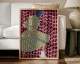 Vibrant Masked Woman