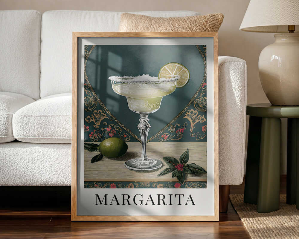Margarita Art Print UK — Vintage Vibrant Wall Art — Kitchen — Wall It All Prints