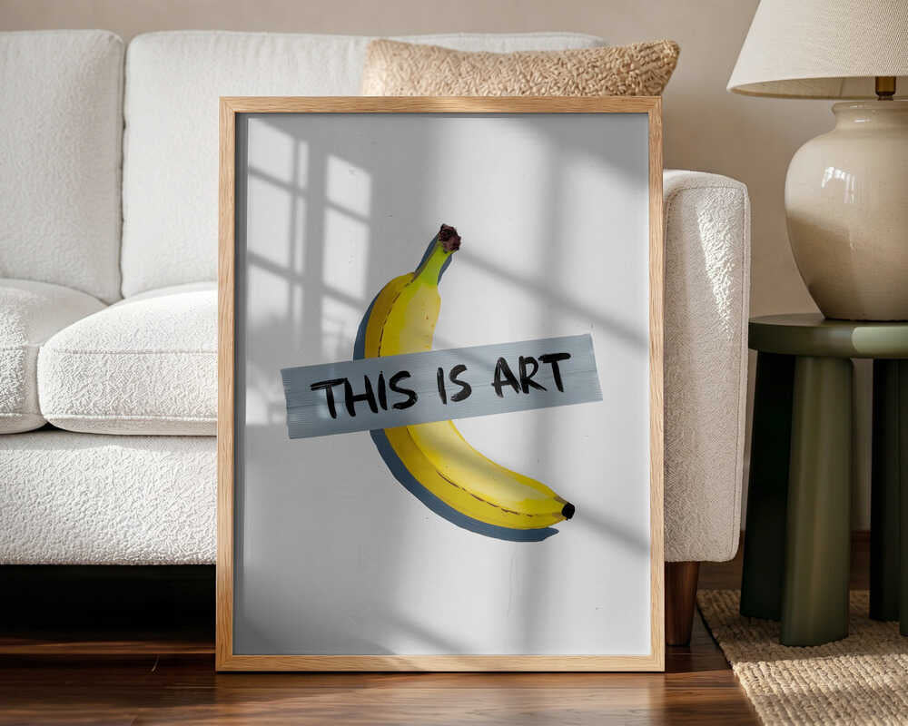 Banana Art Statement Art Print UK — Botanical Fresh Wall Art — Kitchen — Wall It All Prints
