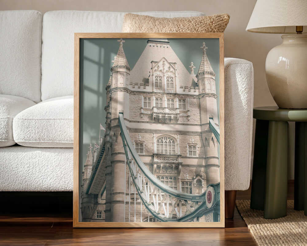 London Tower Bridge Art Print UK — Dark Moody Calm Wall Art — Living Room — Wall It All Prints