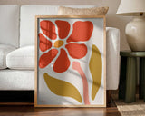 Colorful Retro Flower