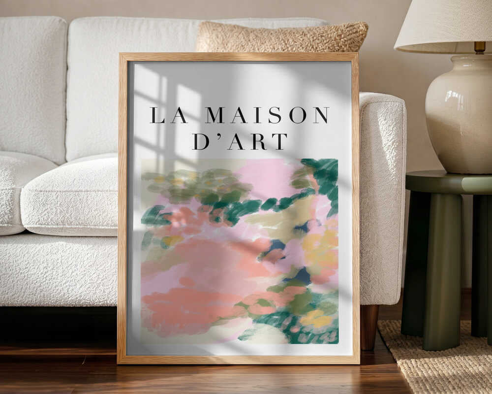 Dreamy Pastel Abstract Art Print UK — Abstract Vibrant Wall Art — Bedroom — Wall It All Prints