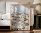 Sassi di Matera View Art Print UK — Landscape Vibrant Wall Art — Living Room — Wall It All Prints