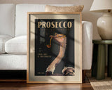 Art Deco Prosecco Wall Art Of An Ostrich