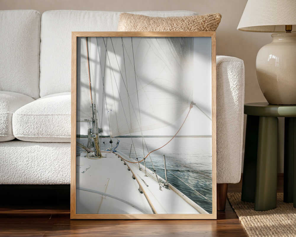 Sail Away Art Print UK — Portrait Vibrant Wall Art — Bedroom — Wall It All Prints