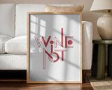 Wine Not Playful Lettering