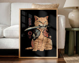 Catana Art Print UK — Japanese Vibrant Wall Art — Living Room — Wall It All Prints