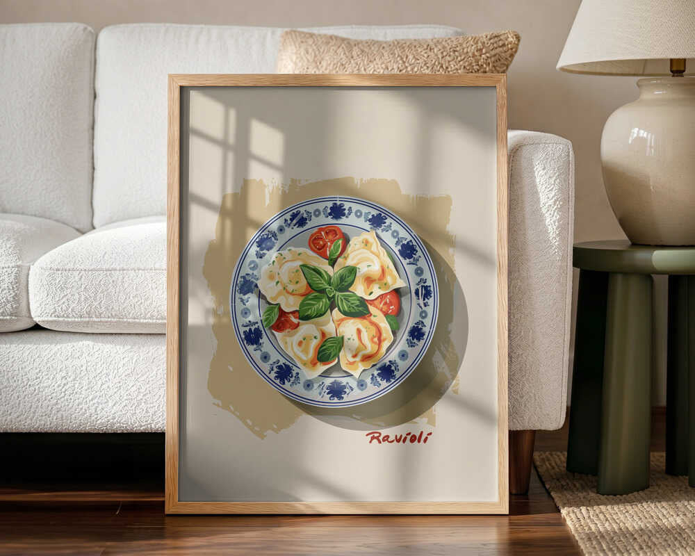 Ravioli Delight Art Print UK — Vintage Fresh Wall Art — Kitchen — Wall It All Prints
