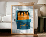 Orange Sardine Can
