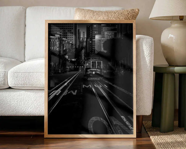 San Francisco Cable Car Night Jiahong Zeng
