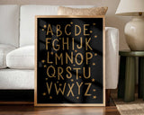Golden Alphabet Stars