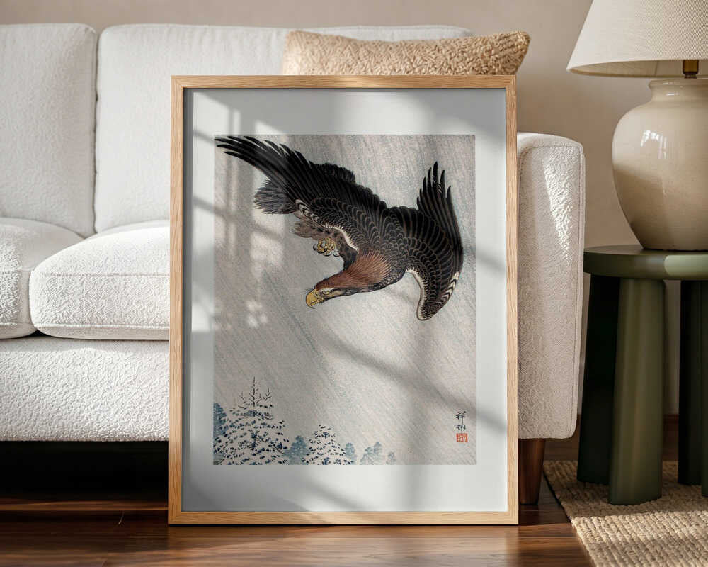 Eagle Flying In Snow (1933)
